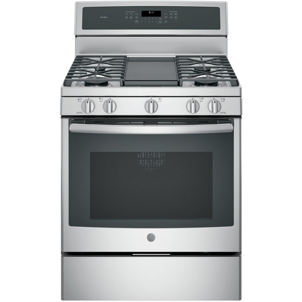 GE Profile 30-inch Freestanding Gas Range with Convection Technology PGB911ZEJSS IMAGE 1