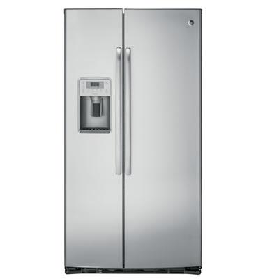 GE Profile 36-inch, 21.9 cu. ft. Counter-Depth Side-by-Side Refrigerator with Ice and Water PZS22MSKSS IMAGE 1