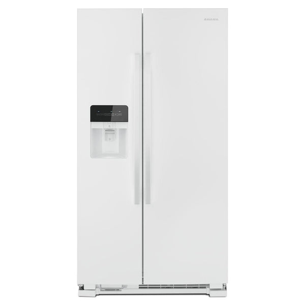 Amana 36-inch, 25 cu.ft. Freestanding side-by-side refrigerator with Water and Ice Dispensing System ASI2575GRW IMAGE 1