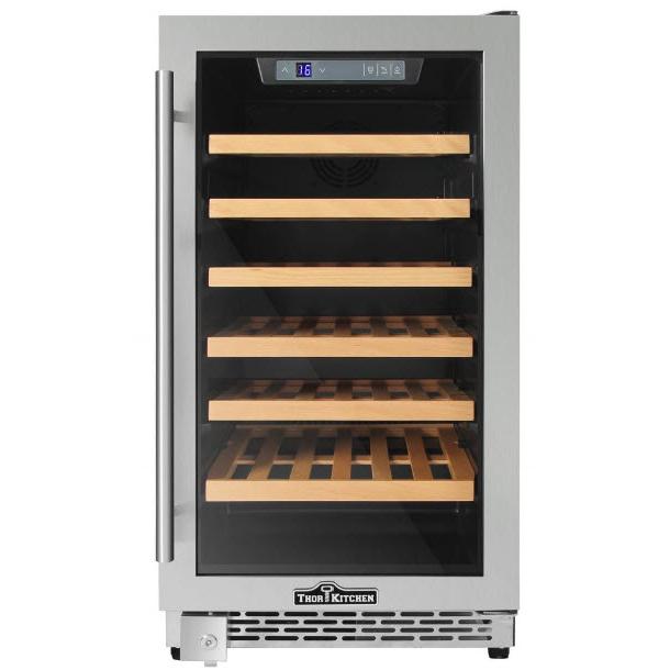 Thor Kitchen 40-Bottle Capacity Stainless Steel Built-In/Freestanding Wine Chiller Thor Kitchen 40-Bottle Capacity Stainless Steel Built-In/Freestanding Wine Chiller