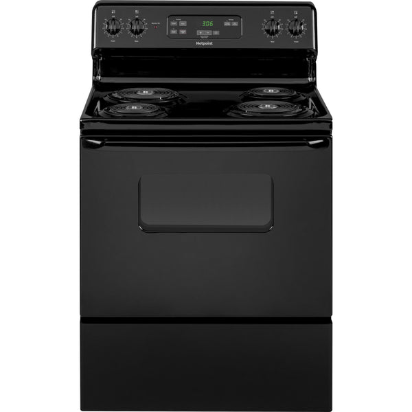 Hotpoint 30-inch Freestanding Electric Range RBS360DMBB IMAGE 1