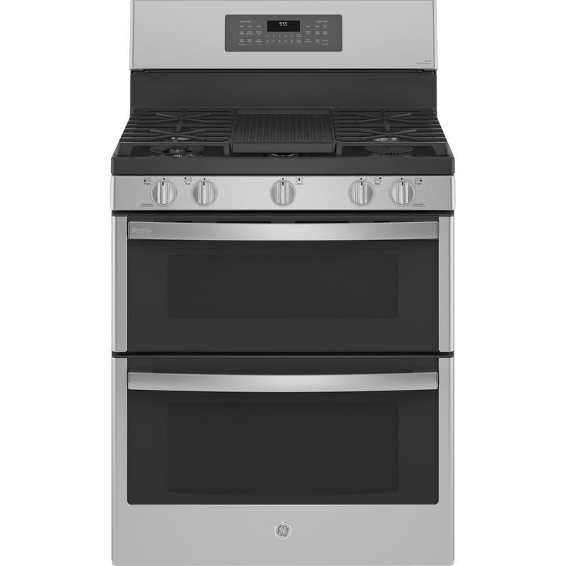 GE Profile 30-inch Freestanding Gas Range with True European Convection Technology PGB965YPFS IMAGE 1