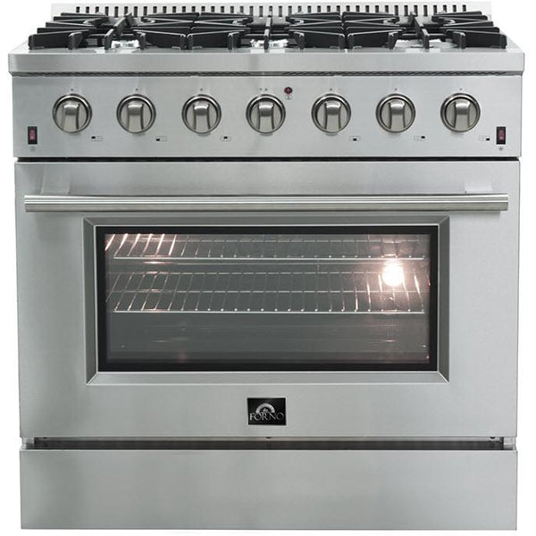 Forno Galiano Alta Qualita 36-inch Freestanding Gas Range with Convection Technology FFSGS6244-36 IMAGE 1