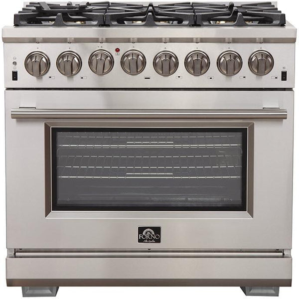 Forno Capriasca Alta Qualita 36-inch Freestanding Dual Fuel Range with Convection Technology FFSGS6187-36 IMAGE 1