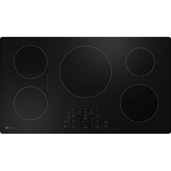GE Profile 36-inch Built-in Induction Cooktop PHP9036DTBB IMAGE 1