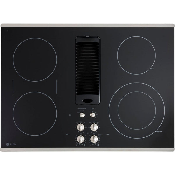 GE Profile 30-inch Built-In Electric Cooktop PP9830SRSS IMAGE 1