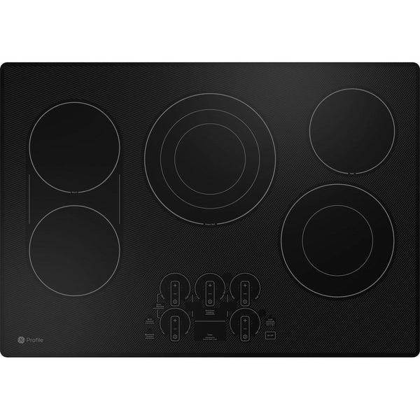 GE Profile 30-inch Built-In Electric Cooktop PEP9030DTBB IMAGE 1