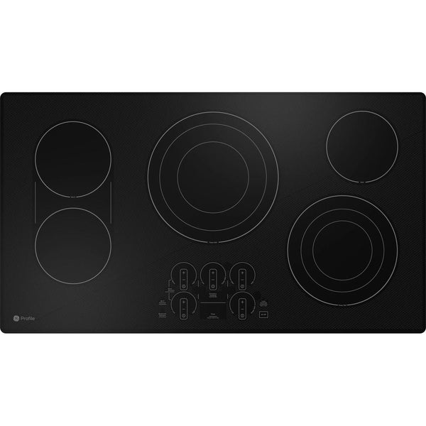 GE Profile 36-inch Built-In Electric Cooktop PEP9036DTBB IMAGE 1