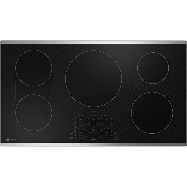 GE Profile 36-inch Built-in Induction Cooktop PHP9036STSS IMAGE 1