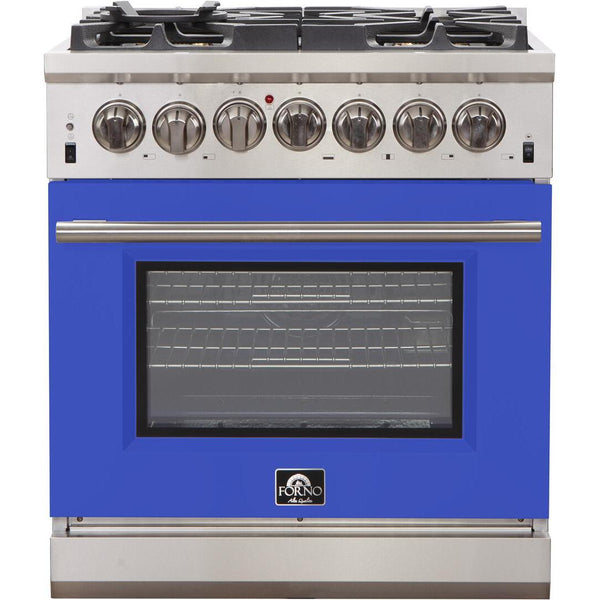 Forno Capriasca Alta Qualita 30-inch Freestanding Gas Range with Convection Technology FFSGS6260-30BLU IMAGE 1