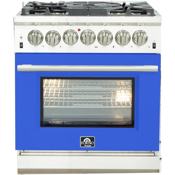 Forno Capriasca Alta Qualita 30-inch Freestanding Dual Fuel Range with Convection Technology FFSGS6187-30BLU IMAGE 1