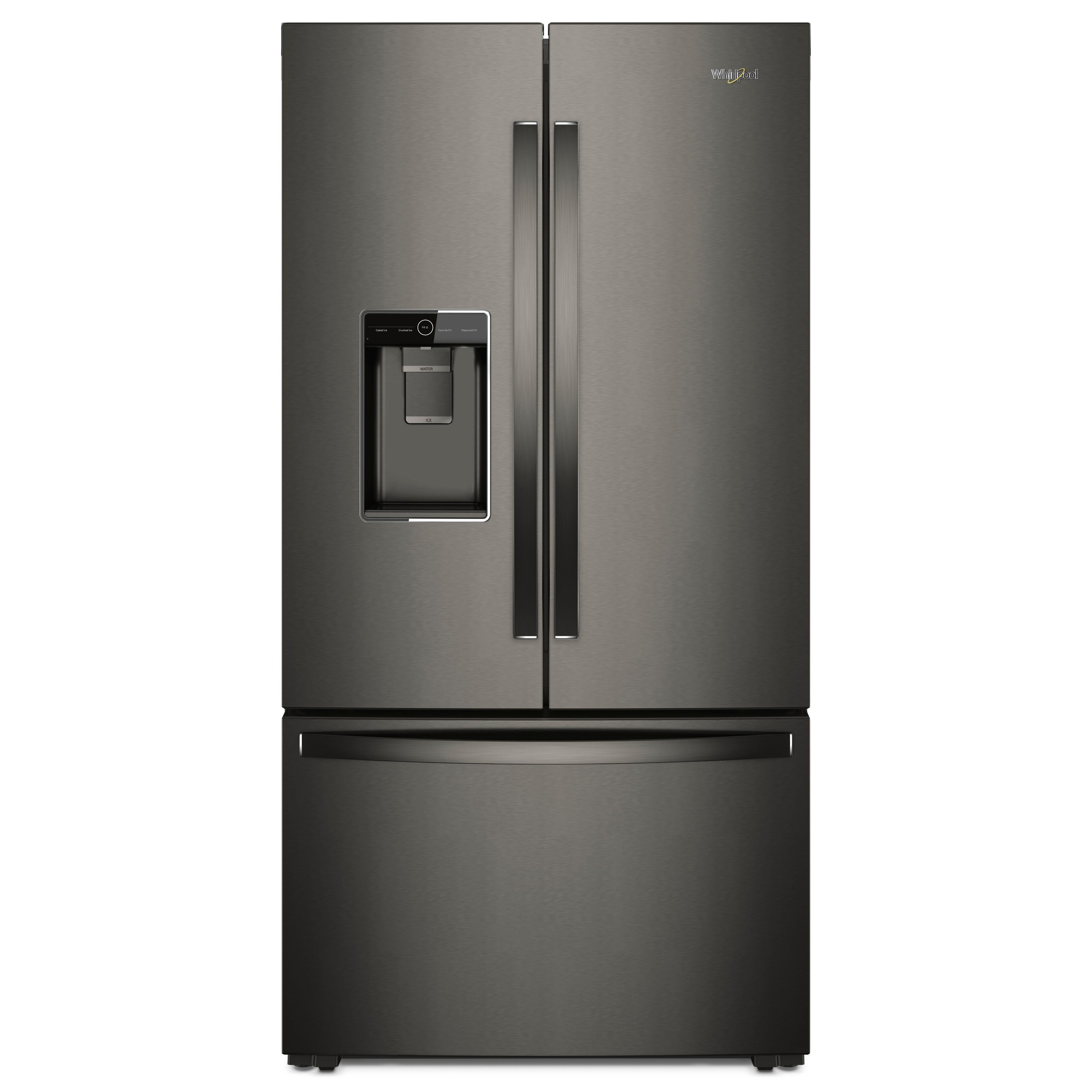 Whirlpool 36-inch Wide Counter Depth French Door Refrigerator -Stainless Steel Black (WRFC9636RV)