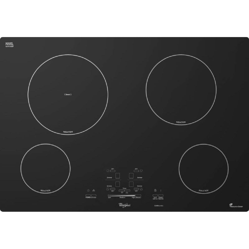 Whirlpool 30-inch Built-in Induction Cooktop GCI3061XB IMAGE 1