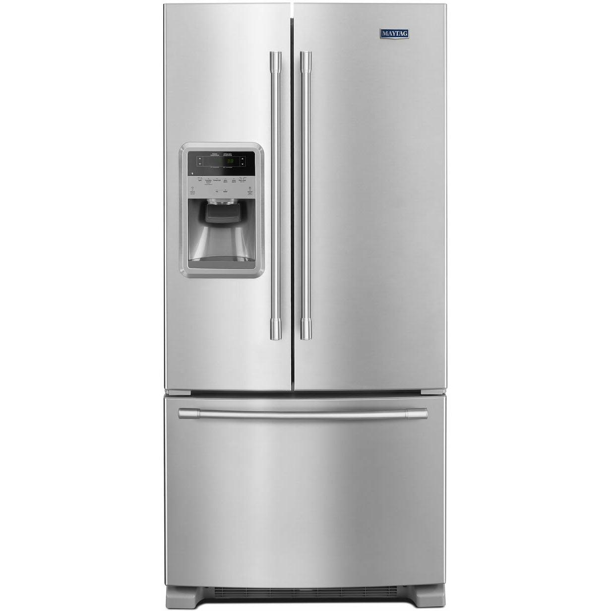 Maytag 33-inch, 21.7 cu. ft. French 3-Door Refrigerator with Ice and W