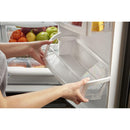 Whirlpool 36-inch, 24.7 cu. ft. French 3-Door Refrigerator with Ice and Water Dispensing System (White)WRF555SDHW