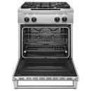 KitchenAid 30-inch Freestanding Dual-Fuel Range with Even-Heat™ KDRS407VSS
