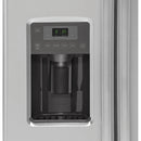 GE 36-inch, 21.9 cu. ft. Counter-Depth Side-by-Side Refrigerator with Ice and Water Dispenser GZS22DSJSSGZS22DSJSS