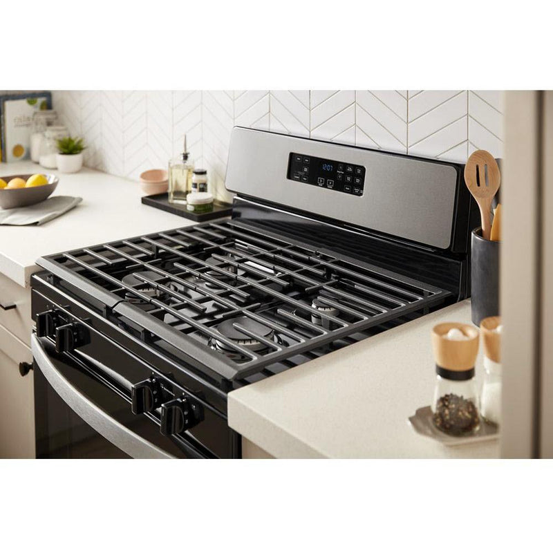 (WFG320M0MS) Whirlpool 30-inch Freestanding Gas Range WFG320M0MS