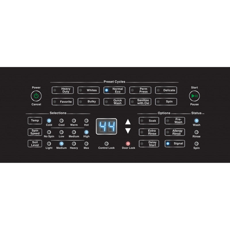 Speed Queen 3.5 cu.ft. Front Loading Washer with Sanitize with Oxi Cycle AFNE9BSP116TW13