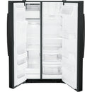 GE 36-inch 25.3 cu.ft. Freestanding Side-by-Side Refrigerator with LED Lighting GSE25GGPBB