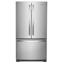 Whirlpool 36-inch, 20.0 cu. ft. Counter-Depth French 3-Door Refrigerator WRF540CWHZ