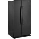 Whirlpool 33-inch, 21.7 cu. ft. Freestanding Side-by-side Refrigerator with Adaptive Defrost WRS312SNHB (Black)WRS312SNHB