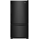 Whirlpool 33-inch, 22 cu. ft. Bottom Freezer Refrigerator with Icemaker WRB322DMBB