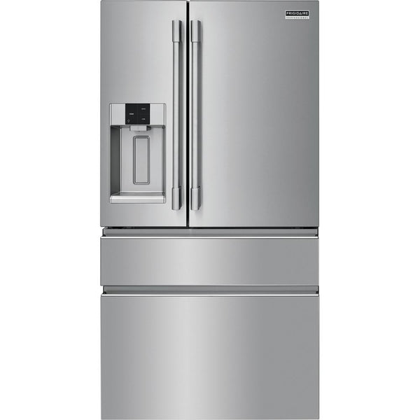 Frigidaire Professional 36-inch, 21.8 cu.ft. Counter-Depth French 4-Door Refrigerator with External Water and Ice System PRMC2285AF