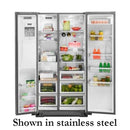 KitchenAid 36-inch, 22.7 cu. ft. Counter-Depth Side-by-Side Refrigerator with Ice and Water KRSC503EBS