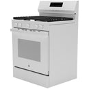 GE 30-inch Freestanding Gas Range with Center Oval Burner GGF500PVWW