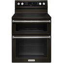 KitchenAid 30-inch Freestanding Electric Range KFED500EBS