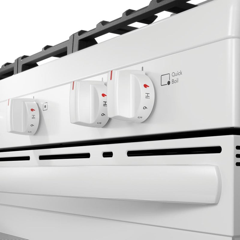 Frigidaire 30-inch Freestanding Gas Range with 5 Burners FCRG3052BW