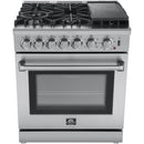 Forno Lazio 30" Freestanding Dual Fuel Range FFSGS6196-30FFSGS619630