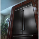 KitchenAid 43-inch, 24.2 cu.ft. Built-in French 3-Door Refrigerator with Platinum Interior Design KBFN502EBS