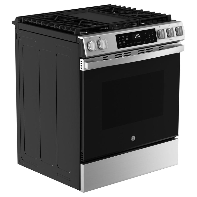 GE 30-inch Slide-in Gas Range with WiFi GGS600AVFS