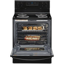 Whirlpool 30-inch Freestanding Electric Range with Keep Warm Setting (Black)WFC150M0JB