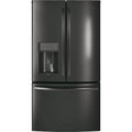 GE Profile 36-inch, 27.8 cu. ft. French 3-Door Refrigerator with Ice and Water PFE28KBLTS