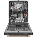 Caf? 24-inch Built-in Dishwasher with Stainless Steel Tub (Matte White/Brushed Bronze) CDT875P4NW2CDT875P4NW2