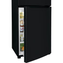 Frigidaire 30-inch, 20 cu.ft. Freestanding Top Freezer Refrigerator with LED Lighting FFHT2045VB