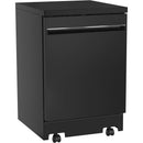 GE 24-inch Portable Dishwasher with Sanitize Option GPT225SGLBB (Black) (GPT225SGLBB)