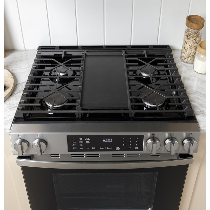 GE 30-inch Freestanding Gas Range with Convection Technology GGF600AVSS