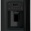 GE 33-inch 23 cu.ft. Freestanding Side-by-Side Refrigerator with LED Lighting GSE23GGPBBGSE23GGPBB