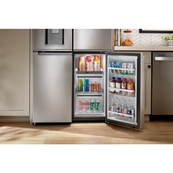 Whirlpool 36-Inch Counter Depth 4 Door Refrigerator with Ice Maker in Door (WRQC7836RZ)