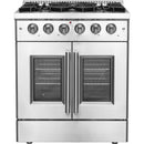 Forno 30-inch Freestanding Gas Range with French Door FFSGS6444-30FFSGS644430