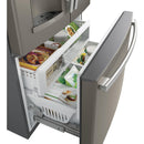 GE Profile 36-inch, 22.2 cu.ft. Counter-Depth French 3-Door Refrigerator with Keurig® K-Cup® Brewing System (Fingerprint-Resistant Slate) PYE22PMKES (PYE22PMKES)