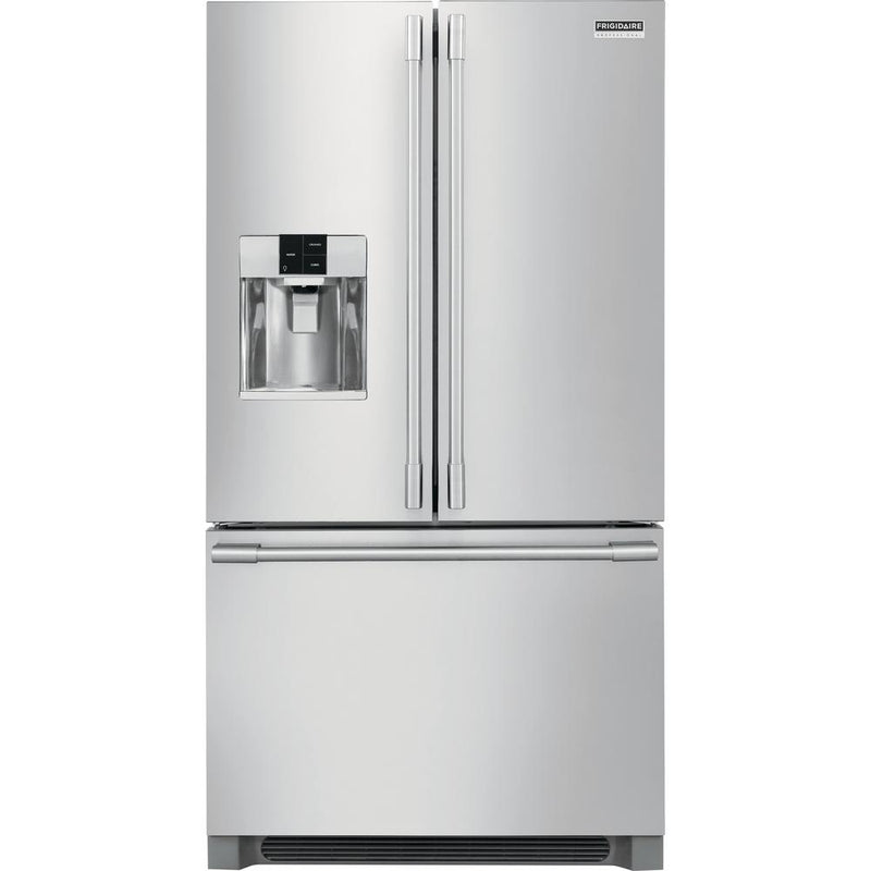 (FPBS2778UF) Frigidaire Professional 36-inch, 27.8 cu.ft. Freestanding French 3-Door Refrigerator with External Water and Ice Dispensing System FPBS2778UF