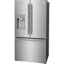 Electrolux 36-inch, 22.6 cu.ft. Counter-Depth French 3-Door Refrigerator with External Water and Ice Dispensing System ERFC2393AS