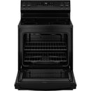 GE 30-inch Freestanding Electric Range with Steam Clean GRF400SVBB