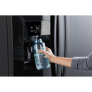 Whirlpool 36-inch, 24.5 cu. ft. Side-by-Side Freestanding Refrigerator with Exterior Ice and Water Dispenser with EveryDrop™ Water Filtration WRS555SIHB (Black)WRS555SIHB