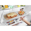 Whirlpool 36-inch, 26.8 cu. ft. Freestanding French 3-Door Refrigerator Water and Ice Dispensing System (Fingerprint Resistant Stainless)WRF767SDHZ